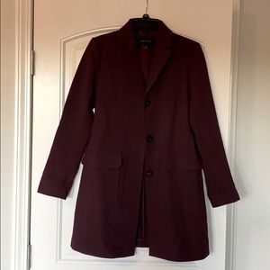 Burgundy Pea Coat